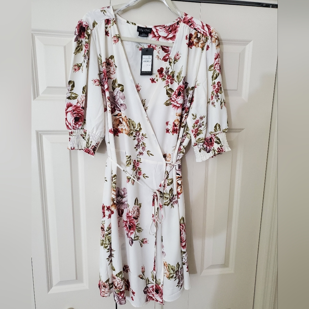 City Chic Rose Garden Dress